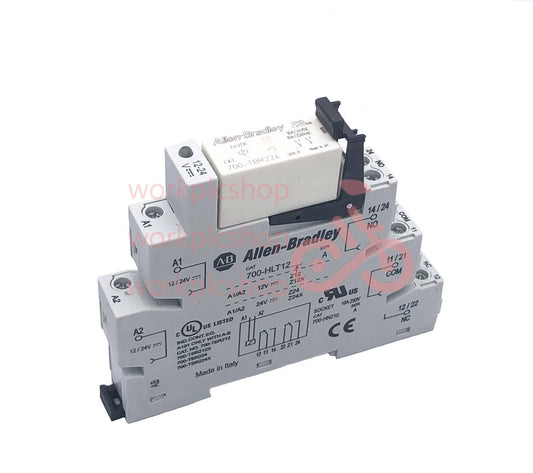 1pc ALLEN 700-TBR224 24VDC Power Relay with 700-HLT12 Socket 10A 250V