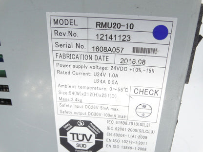 NACHI-FUJIKOSHI CORP. RMU 20-10 PLC Module - NACHI-FUJIKOSHI CORP.