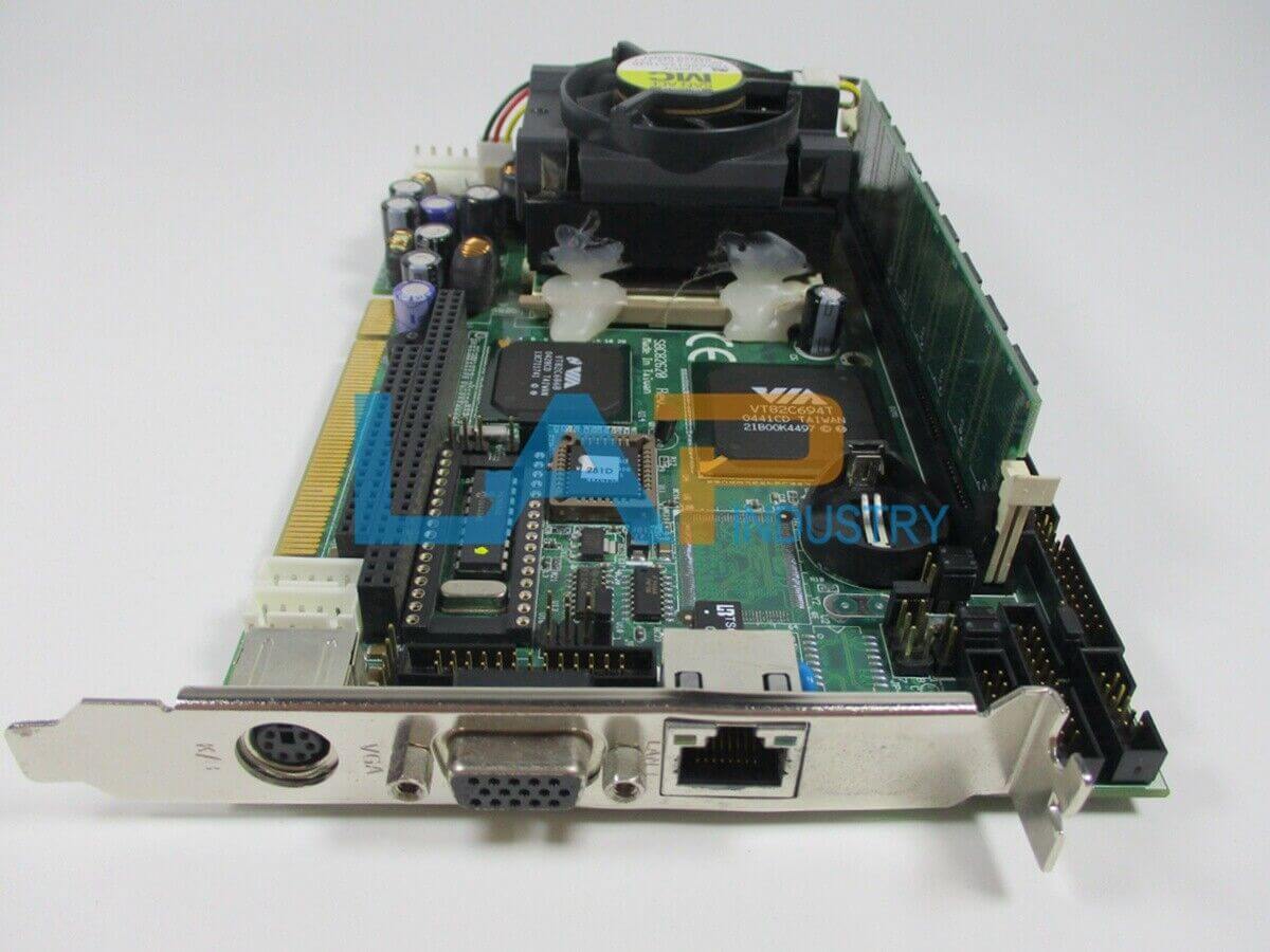 used 1PCS Axiomtek SBC82620 Rev:A4 (C) with Intel Pentium III 1.0 GHz, 128M Memory