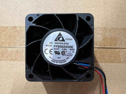 Delta FFB0624SHE -BROO 6038 DC24V 0.40A 6CM 3-Wire Silent Cooling Fan