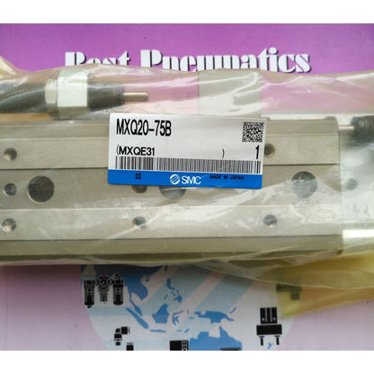 SMC Pneumatic Slide Cylinder MXQ20-75B - SMC