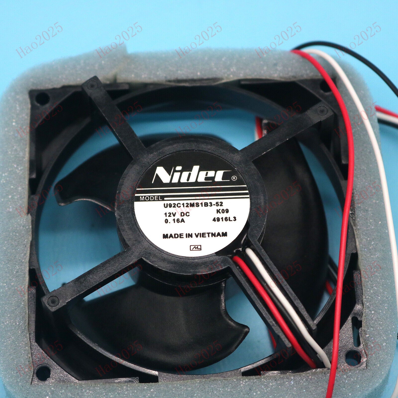 new U92C12MS1B3-52 Nidec 12V 0.16A Fan For Samsung Refrigerator Fan FAST SHIP - NIDEC