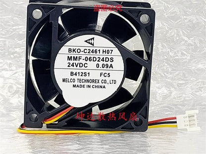 Mitsubishi MMF-06D24DS 6025 DC24V 0.09A 6CM 3-Pin Inverter Cooling Fan