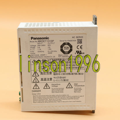 MKDET1310P AC Servo Drive Panasonic Tested - PANASONIC