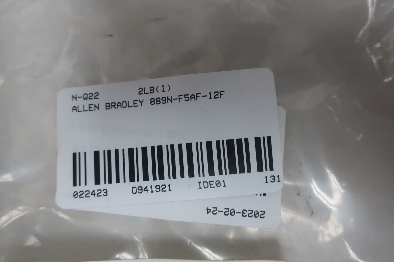 Allen Bradley 889N-F5AF-12F 5P Mini Straight QD Cordset 12ft 600V AC - ALLEN BRADLEY