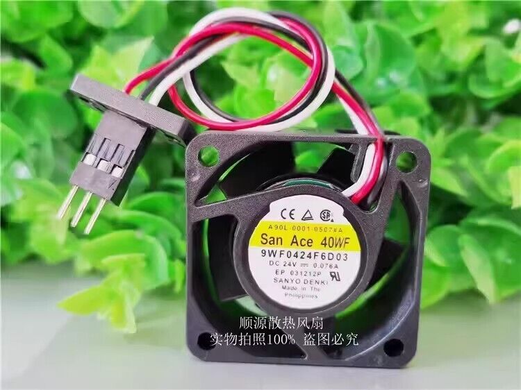SANYO SANACE40WF 9WF0424F6D03 DC24V 0.076A 3-Pin Silent Cooling Fan