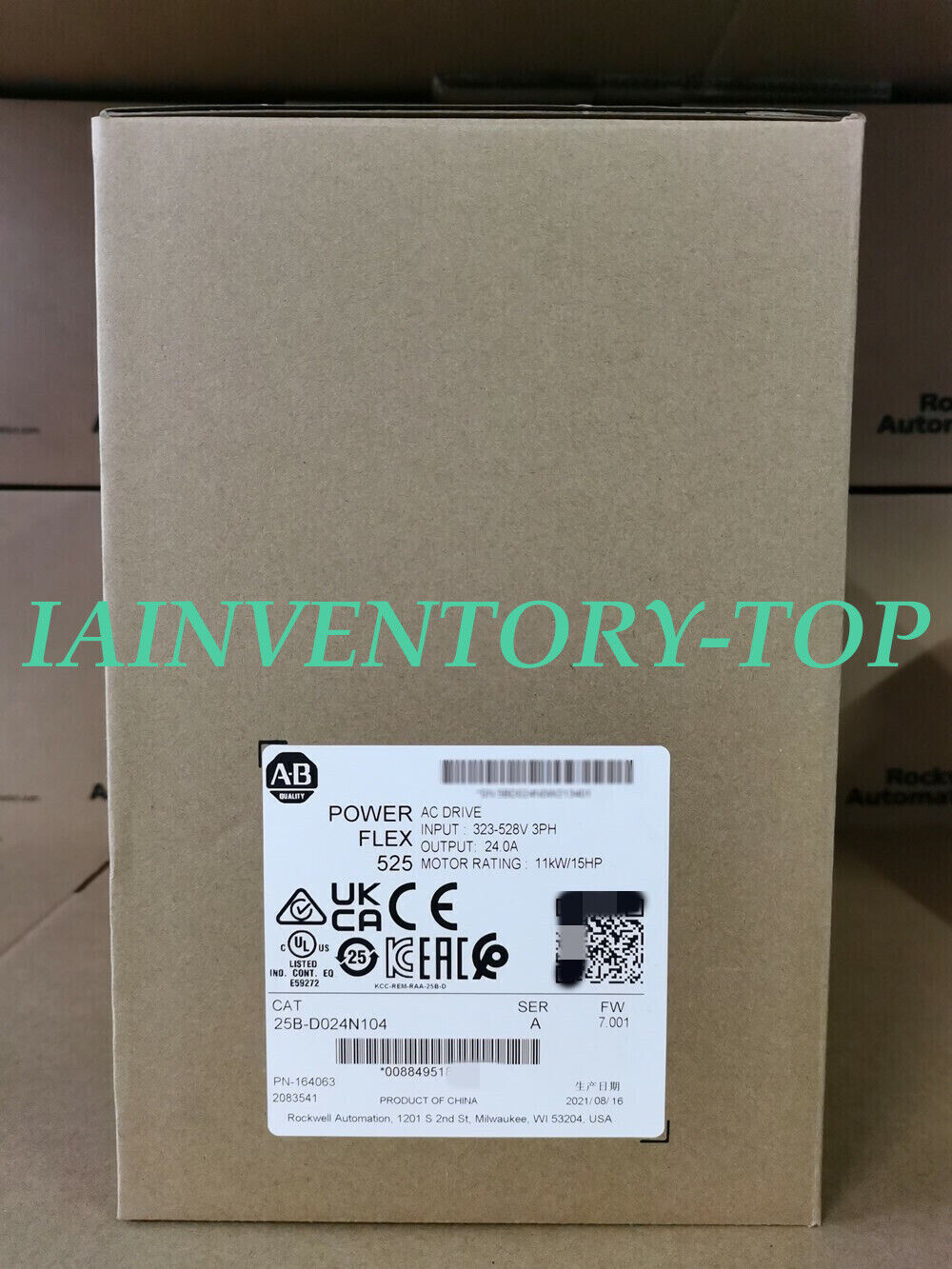 Allen-Bradley 25B-D024N104 15Hp AC Drive 525, 11kW - ALLEN-BRADLEY