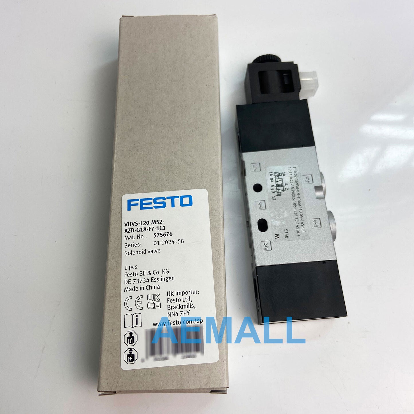 1pcs  Festo VUVS-L20-M52-AZD-G18-F7-1C1 575676 Solenoid Valve