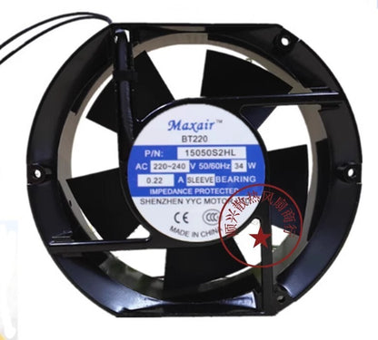 Maxair BT220 15050B2HL AC220V-240V 0.22A 34W Cooling Fan