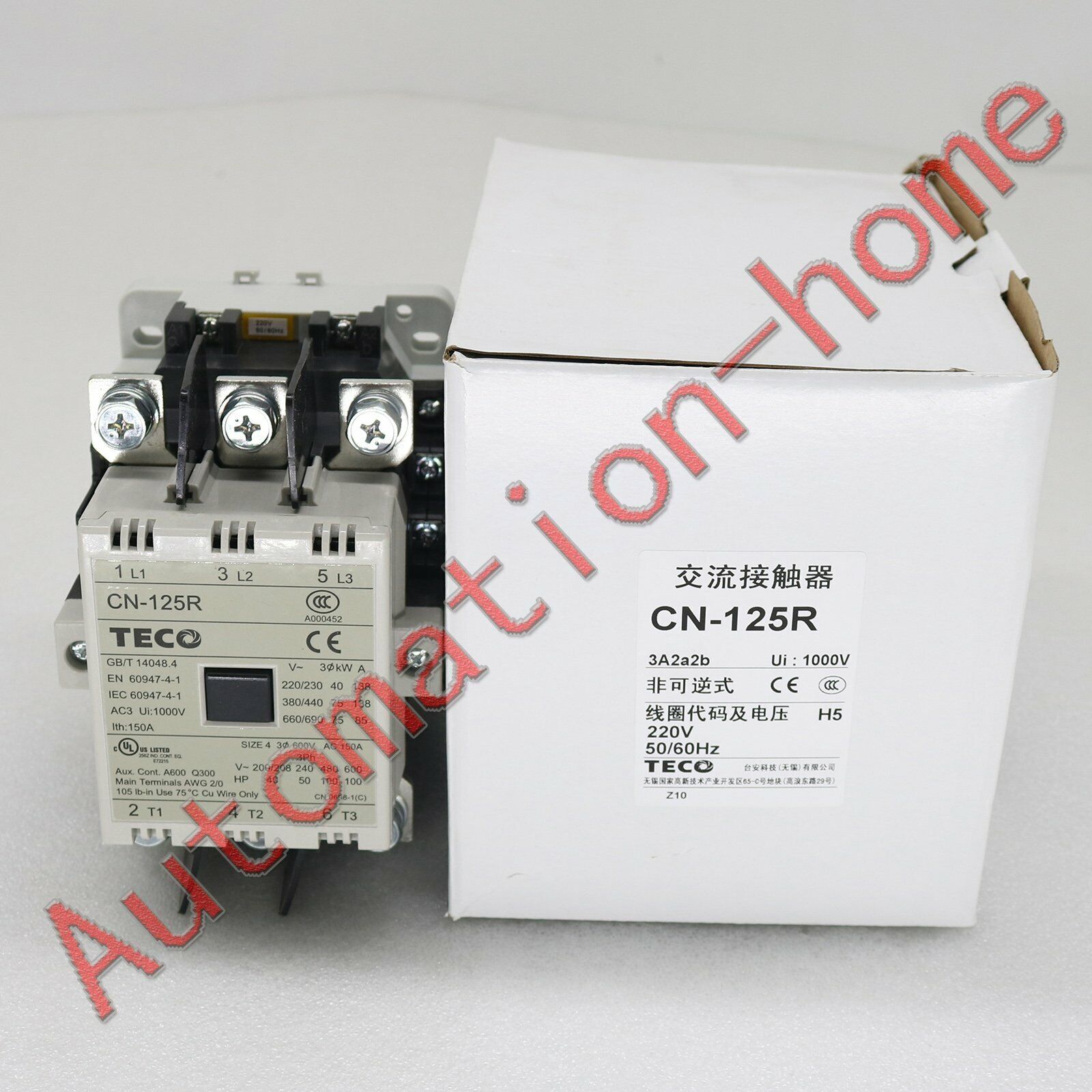 TECO CN-125R 220V Magnetic Contactor - TECO