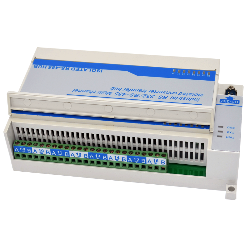 new JPX6160 Lightning protection type bidirectional 16-channel RS485 hub distributor - JIANPARITY