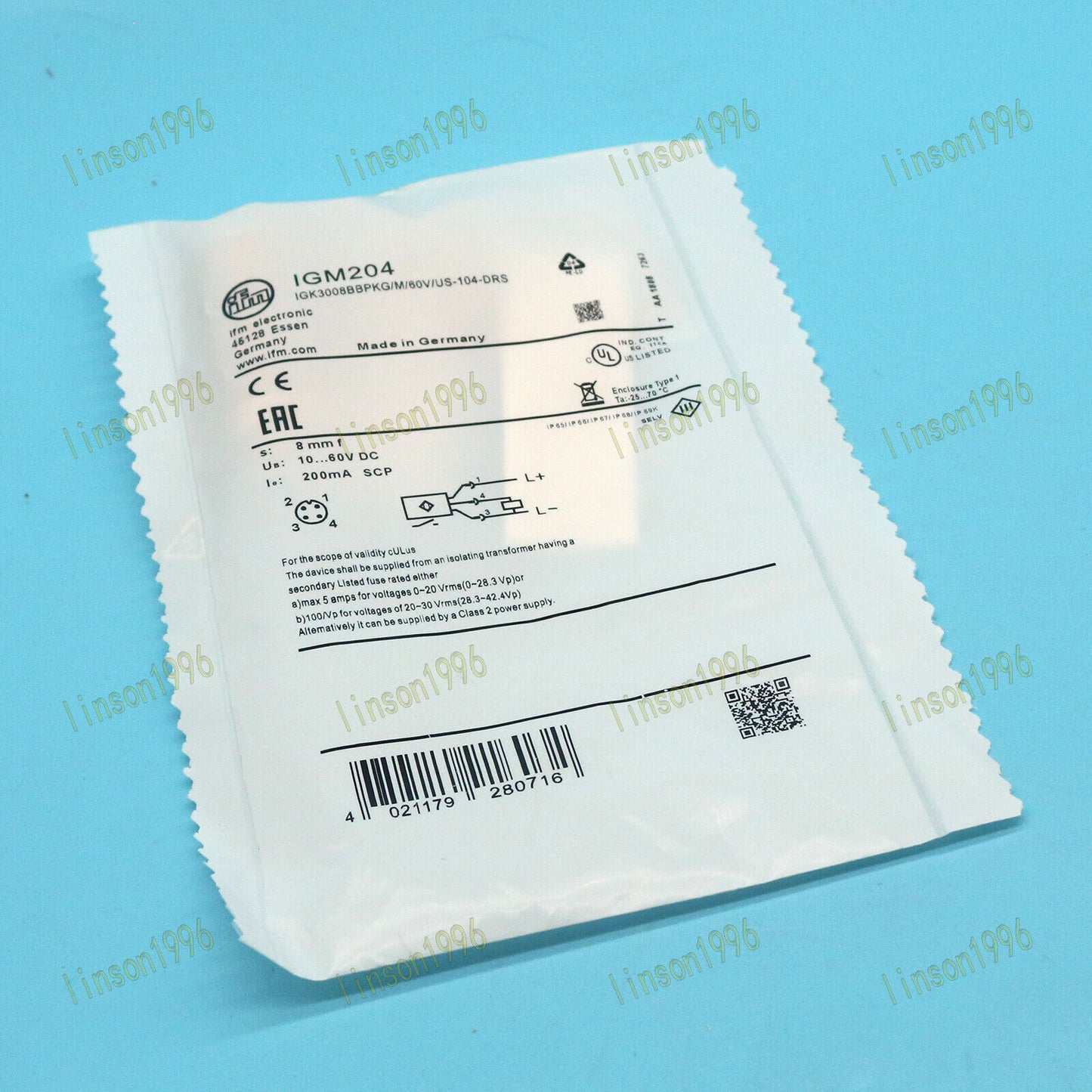 New IGM204 Proximity Switch Ship for IFM - IFM