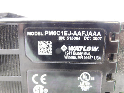 WATLOW Process Controller PM6C1EJ - WATLOW
