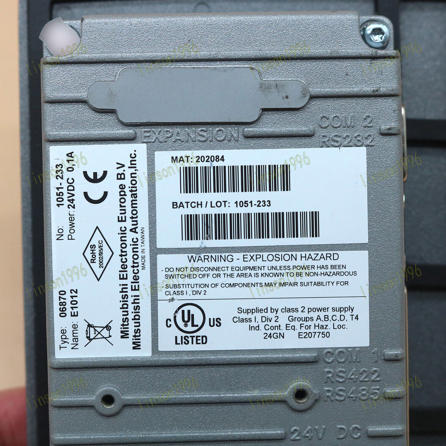 Used E1012 Operator Panel for Beijer Equipment, Functional and Undamaged - BEIJER