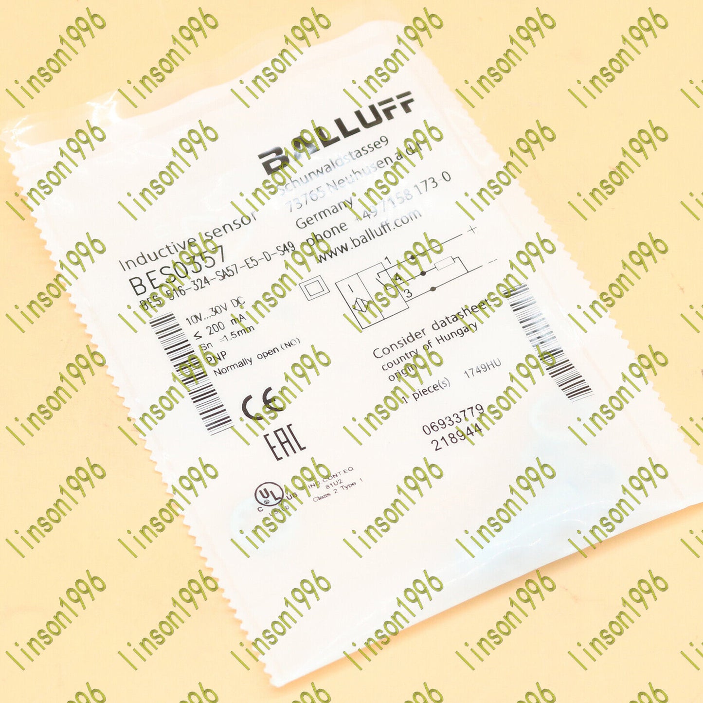 1PCS Balluff BES 516-324 SA57 E5 D S49 BES0357 High Temperature Sensor - BALLUFF
