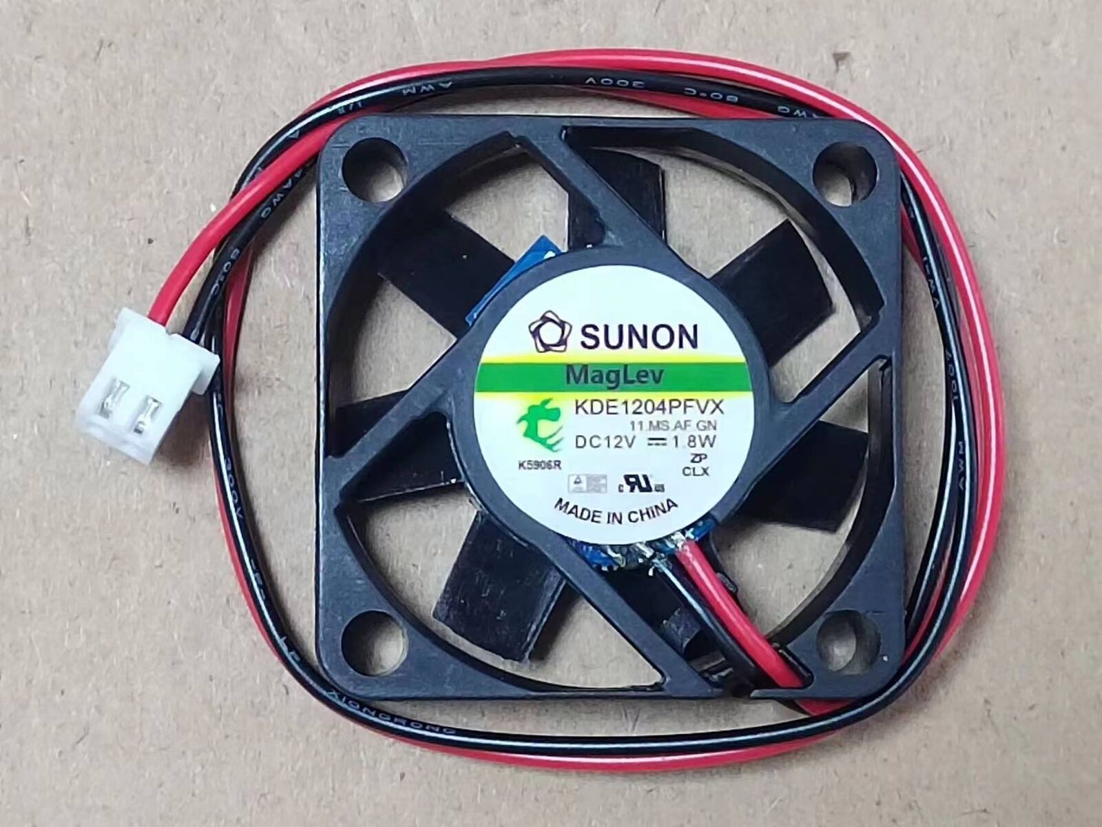 12V 1.8W 40x40x10mm 2-Pin Fan DC12V 1.8W KDE1204PFVX - SUNON