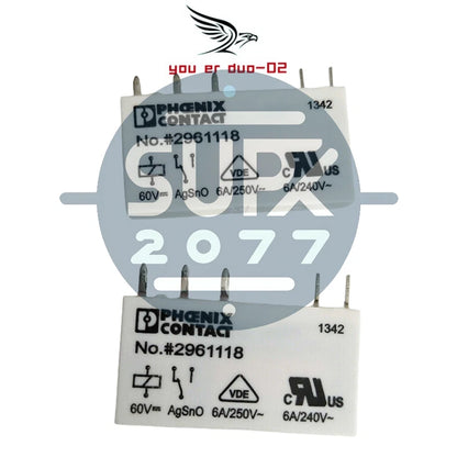 10 PC No.#2961118 Phoenix Contact Miniature Relay 5 Pins 60V 6A/250VAC