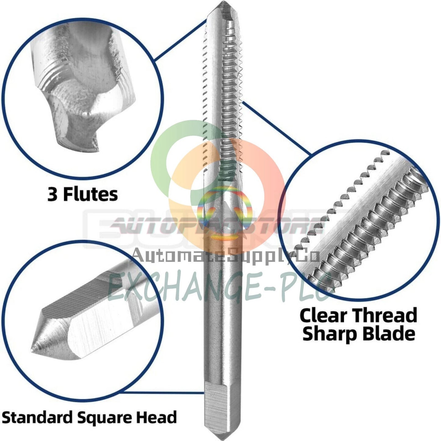 No 8-36 UNF Tap and Die Set Right Hand, 8 x 36 UNF Thread Tap and Round Die