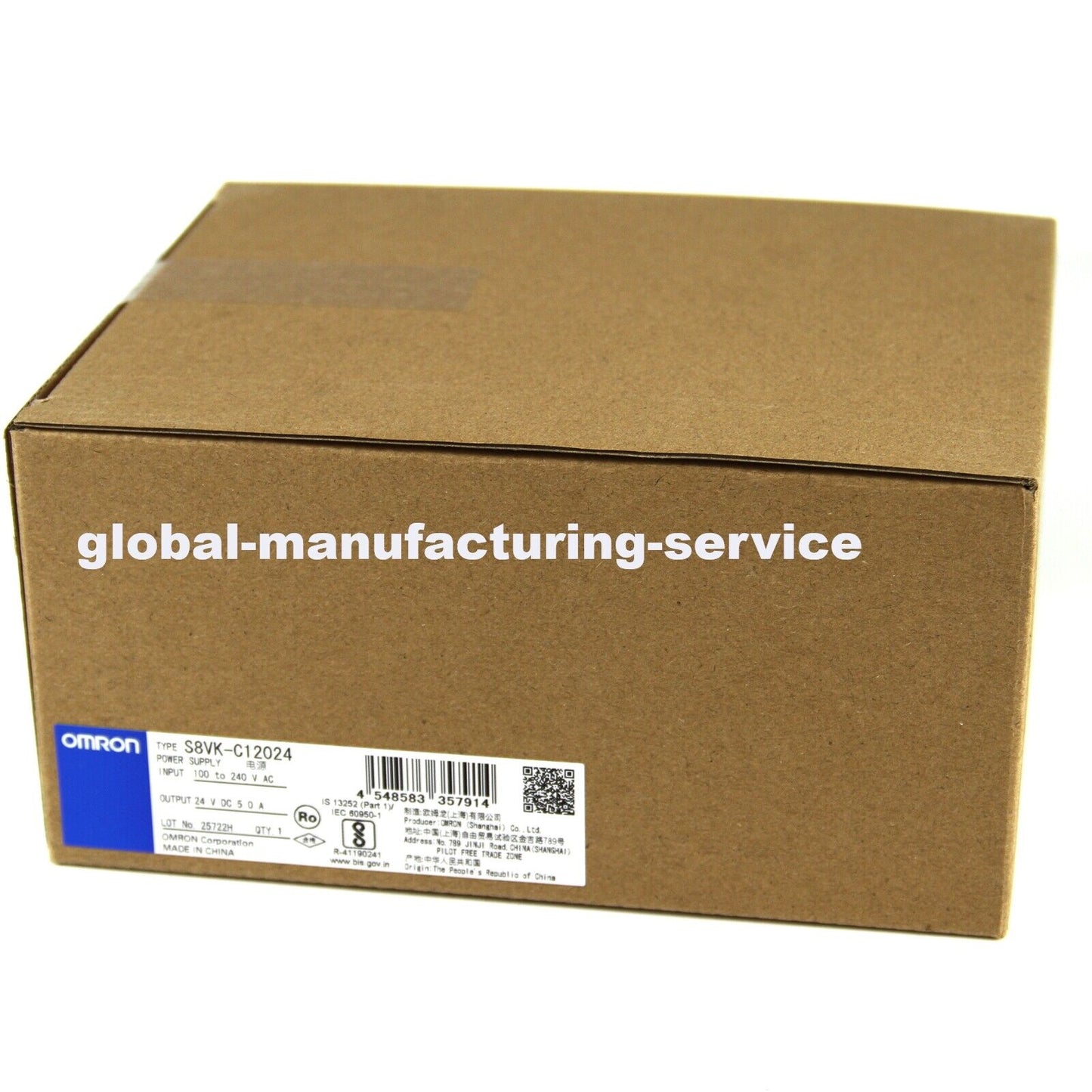 Omron S8VK-C12024 100-240VAC Power Supply AC-DC 24V@5A - OMRON