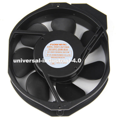 FLOWMAX A90L-0001-0213#A 5915PC-20W-B20 Axial Fan AC200V - FLOWMAX