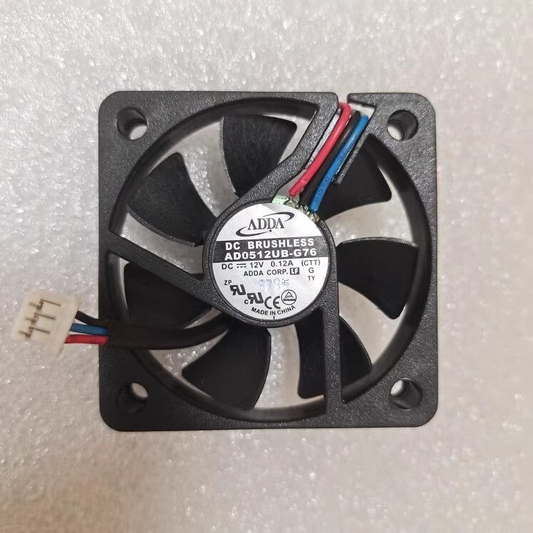 ADDA AD0512UB-G76 5010 12V 0.12A 5cm 3-wire speed measurement cooling fan