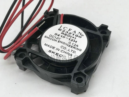 ICFAN 0410-12H DC12V 0.12A 40*10MM 2-wire ultra-thin cooling fan