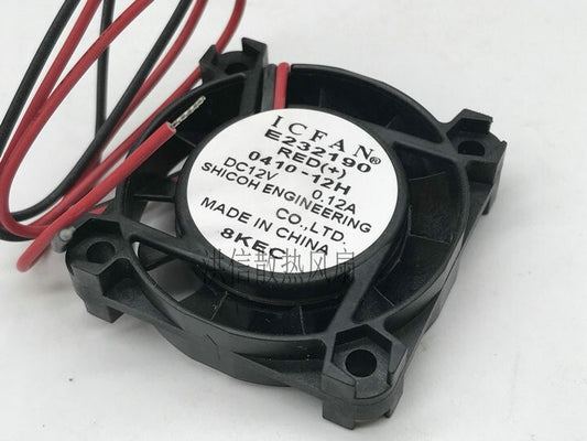 ICFAN 0410-12H DC12V 0.12A 40*10MM 2-wire ultra-thin cooling fan
