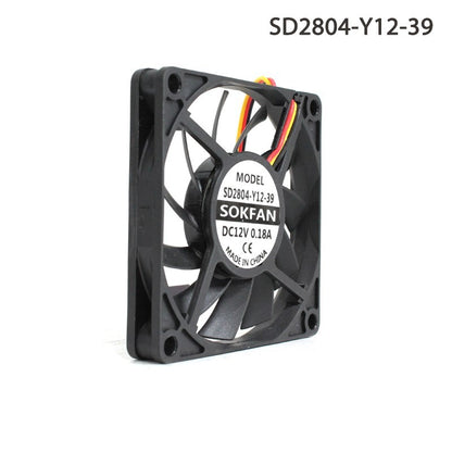 SOKFAN SD2804-Y12-39 7010 12V 0.18A 7cm 3-wire inverter heat sink fan
