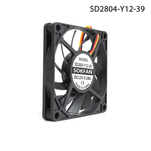 SOKFAN SD2804-Y12-39 7010 12V 0.18A 7cm 3-wire inverter heat sink fan