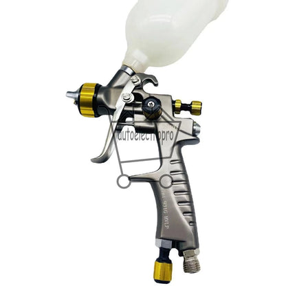 Black Mini931G Car Paint Spray Gun HVLP Repair Tool 0.5/0.8mm Nozzle 250mm Cup