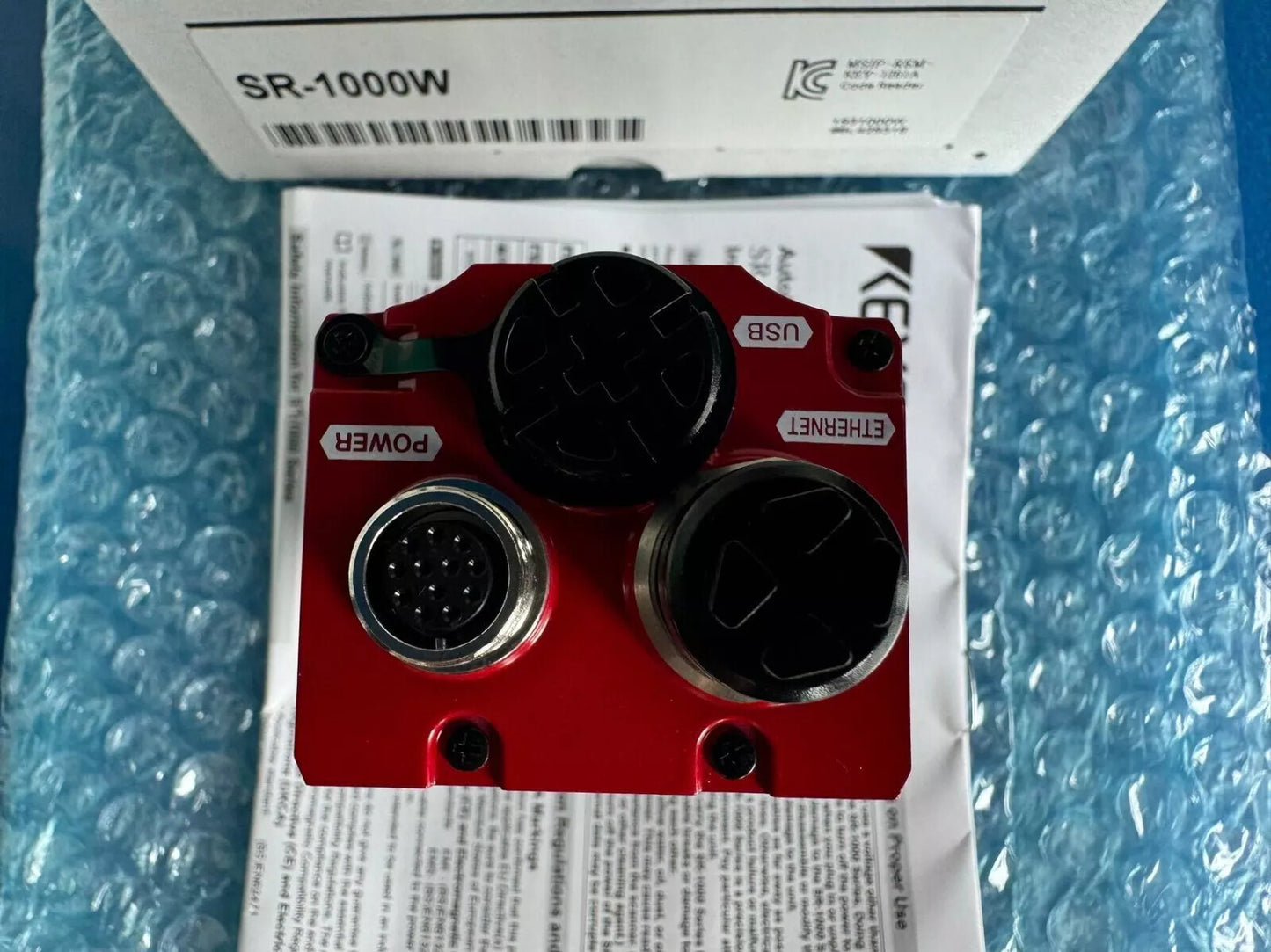One Keyence SR-1000W Barcode Reader Scanner Sensor ping