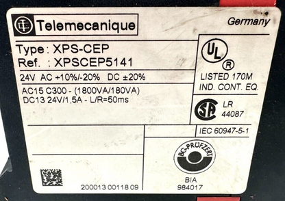 used Telemecanique XPSCEP5141 Safety Relay - TELEMECANIQUE