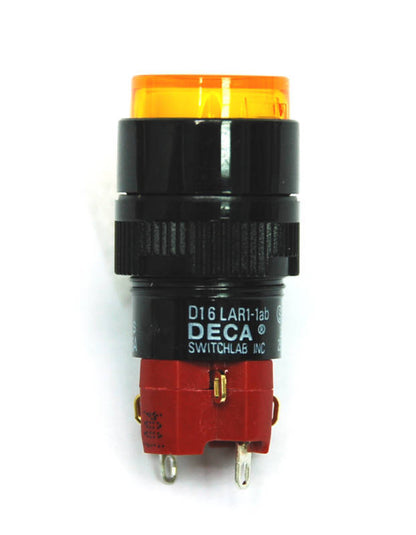 new 1pc DECA Pushbutton Switch D16LAR1-1ab SPST Alternate Bulb - DECA