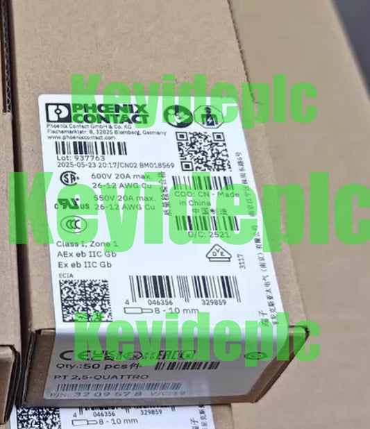 50PC/1box wiring terminal 3209578 PT 2.5-QUATTRO #ke