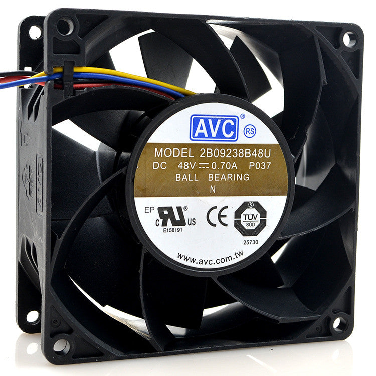 AVC 2B09238B48U 9038 48V 0.70A 9CM 4-wire large air volume inverter fan