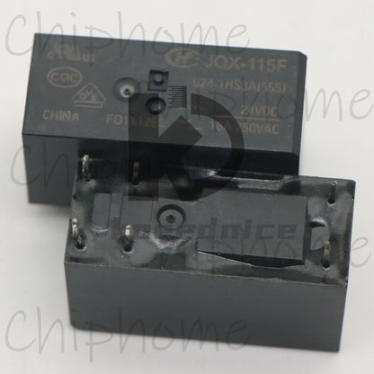 1Pce JQX-115F 024-1HS3A HF115F 024-1HS3A Small high power relay 16A 250VAC 6Pins