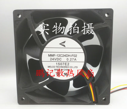 1pcs Mitsubishi MMF-12C24DH-FO2 24VDC 0.27A 120 * 120 * 38mm inverter fan