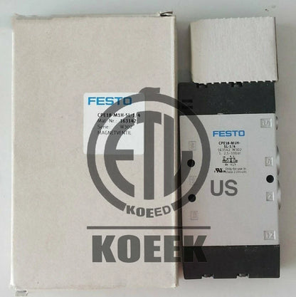 1PC FESTO CPE18-M1H-5L-1/4 163142 Solenoid Valve CPE18M1H5L14