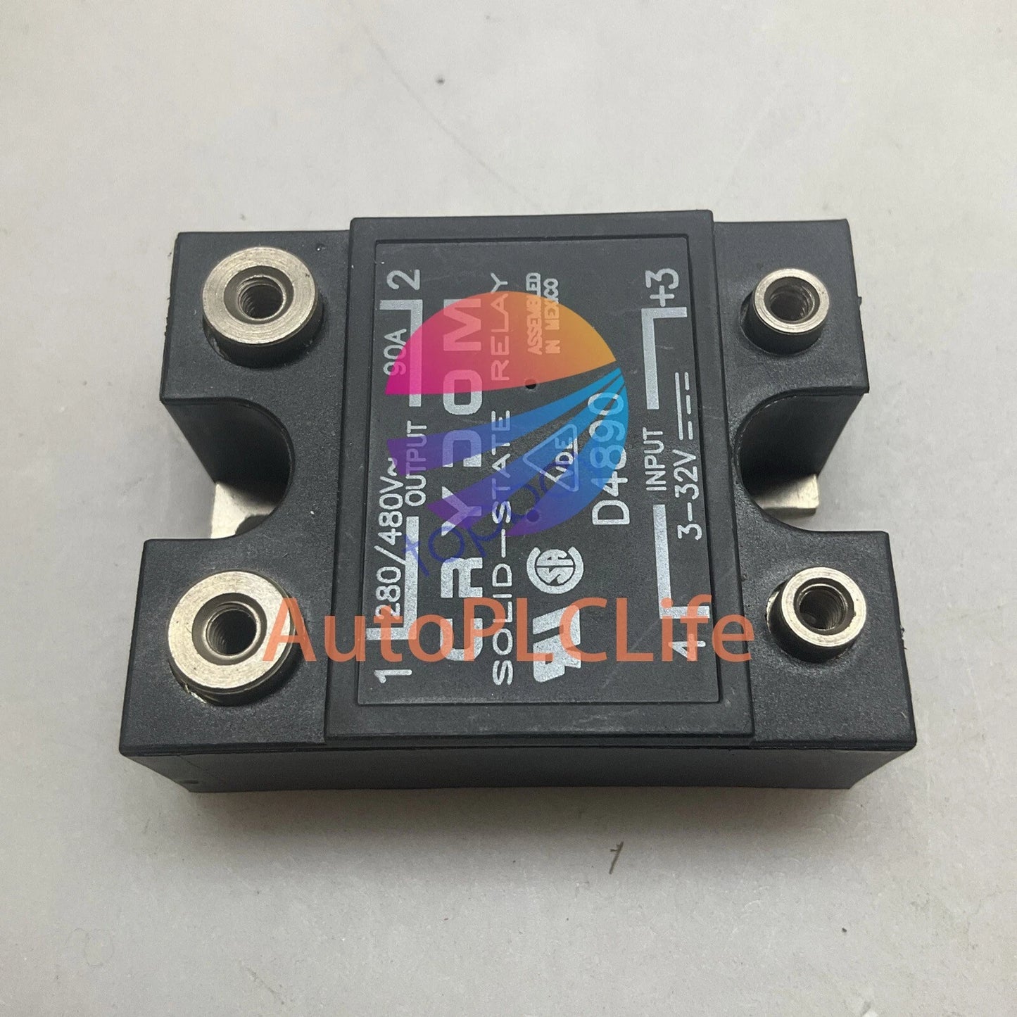 Crydom D4890 Solid State Relay 90 Amp 3-32 VDC Control Voltage Panel Mounted
