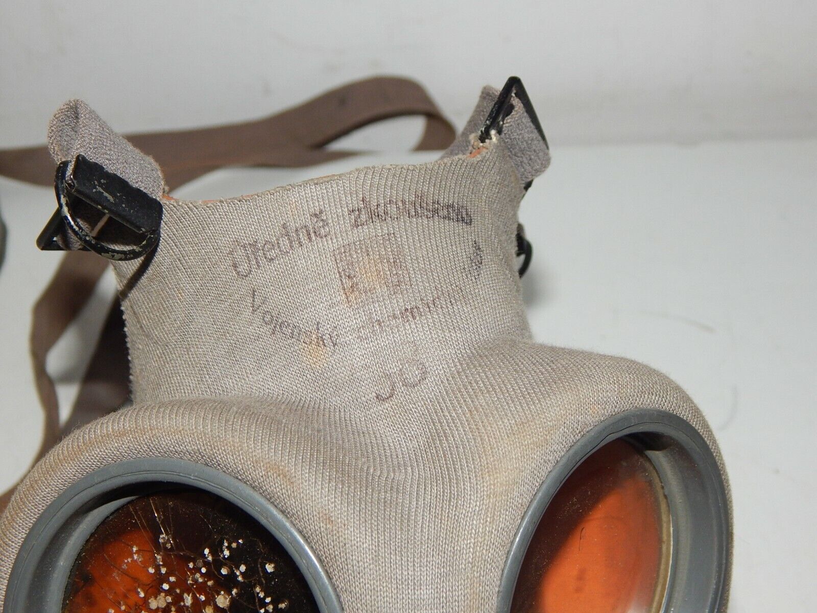 used  KUDRNAC gas mask KM-1a 1938 WW2 WWII
