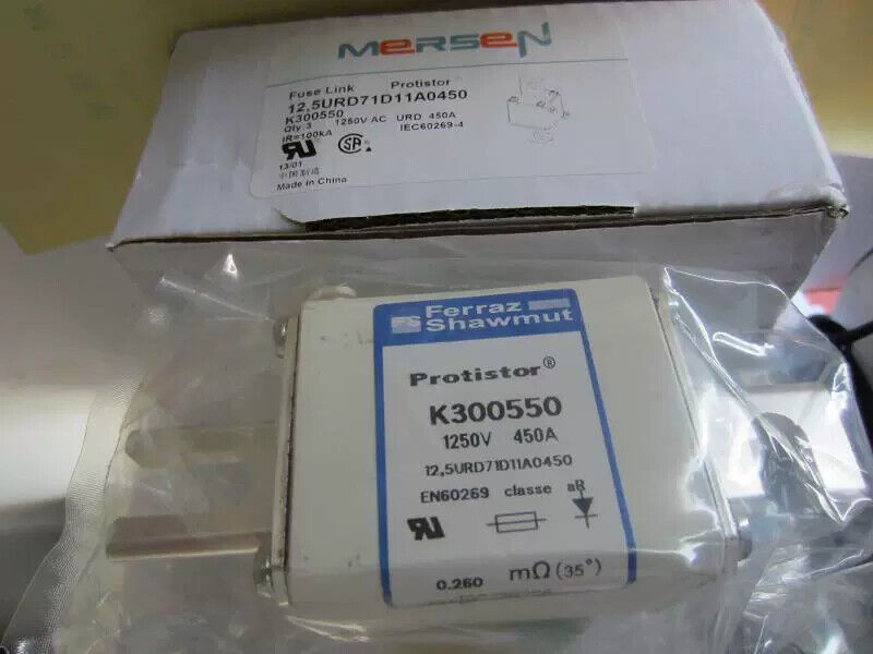 new 1Pcs FERRAZ SHAWMUT K300550 12,5URD71D11A0450 fuse 1250V 450A - FERRAZ SHAWMUT