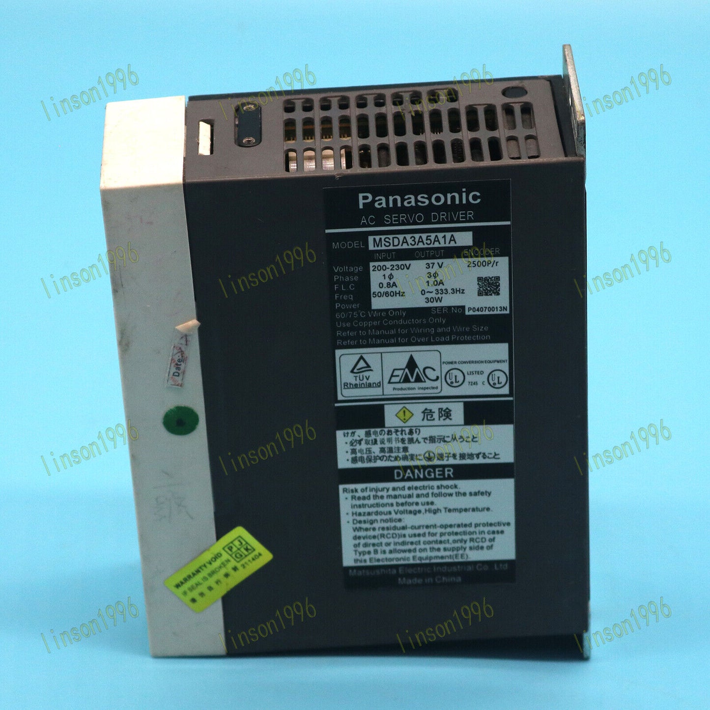 Used MSDA3A5A1A Servo Driver for Panasonic - PANASONIC