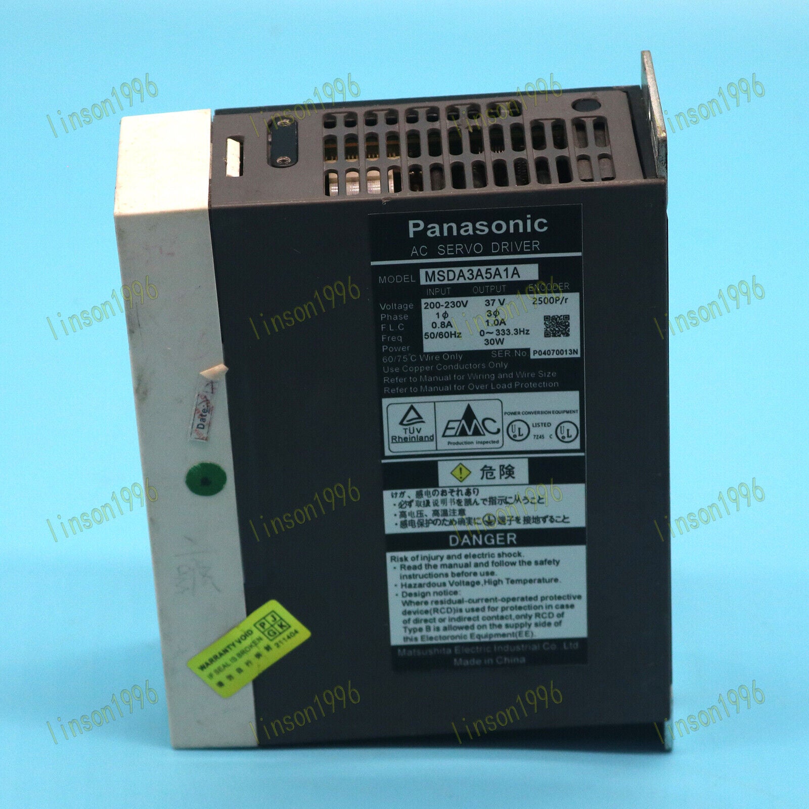 Used MSDA3A5A1A Servo Driver for Panasonic - PANASONIC