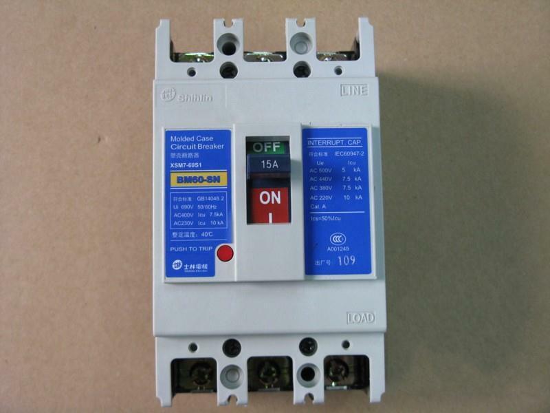 new  For Shihlin BM60-SN 3P 50A Plastic case circuit breaker air switch