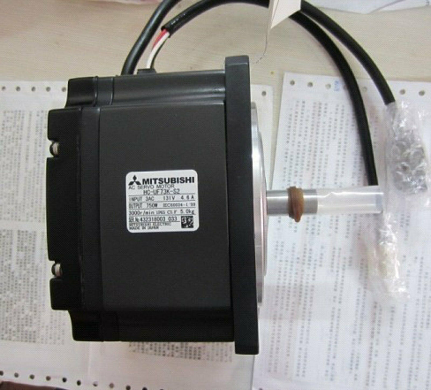 Mitsubishi Servo Motor HC-UF73K-S2 1-Year Warranty - MITSUBISHI