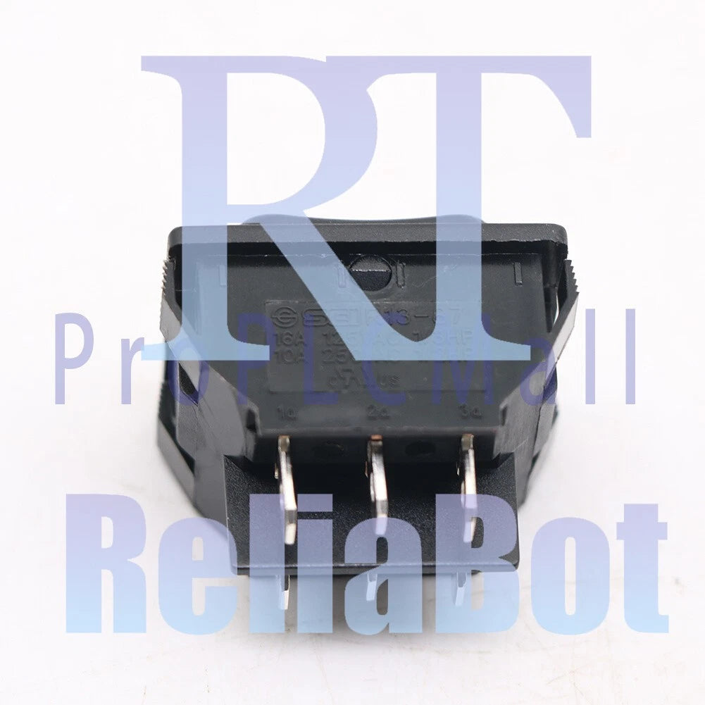 SCI R13-87 6 Pins 10A 250VAC Rocker Switch Double Side Self-Reset 1x