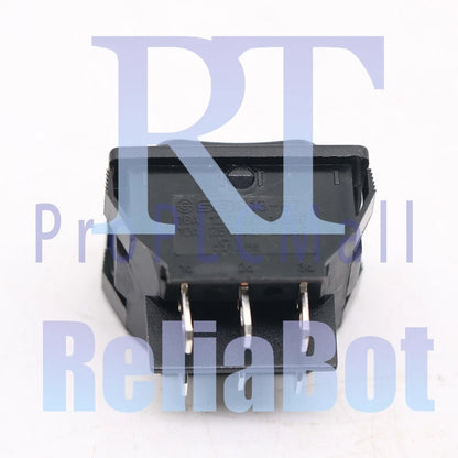 SCI R13-87 6 Pins 10A 250VAC Rocker Switch Double Side Self-Reset 1x