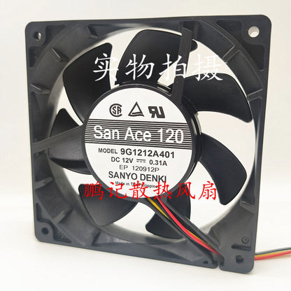 Sanyo 9G1212A401 FAN 120X25MM 12VDC 0.31A high air volume cooling fan