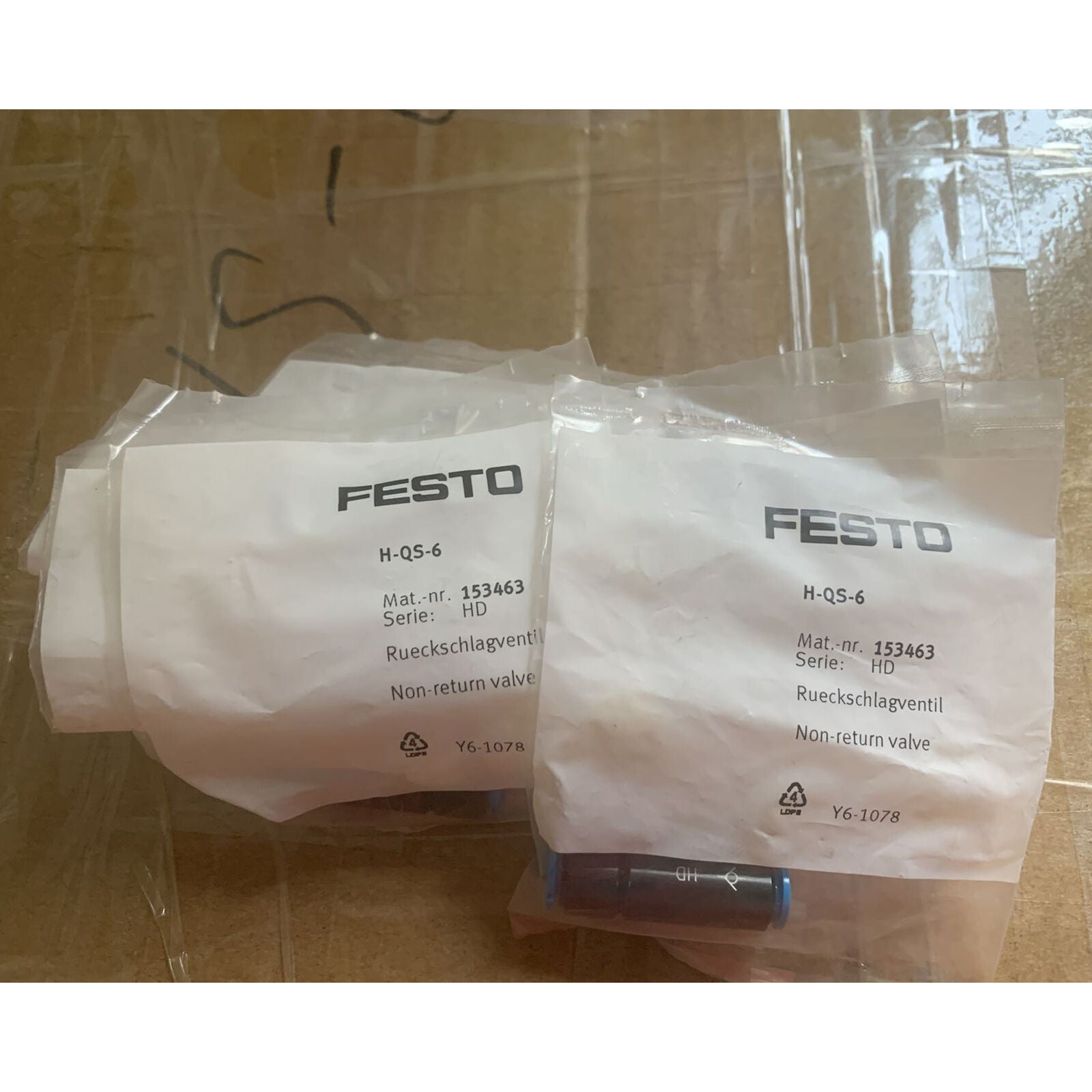 FESTO HQS6 Check Valve 1PC 1 Year - FESTO