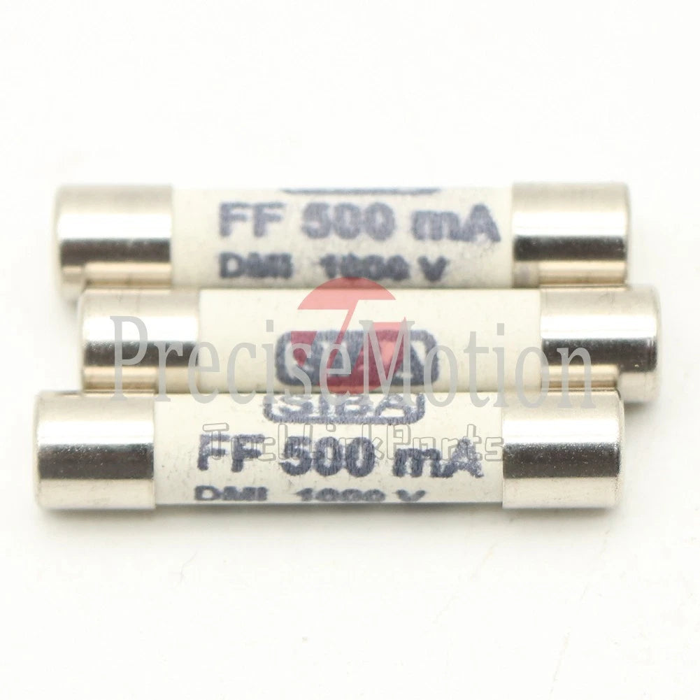 SIBA FF500mA 1000V 6x32mm Very Fast Acting Ceramic Fuse 7017240 15B 17B 18B #